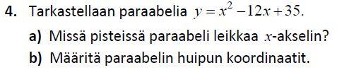 Ratkaisu: Kaikkiin kohtiin vastaukset saadaan suoraan laskimella.