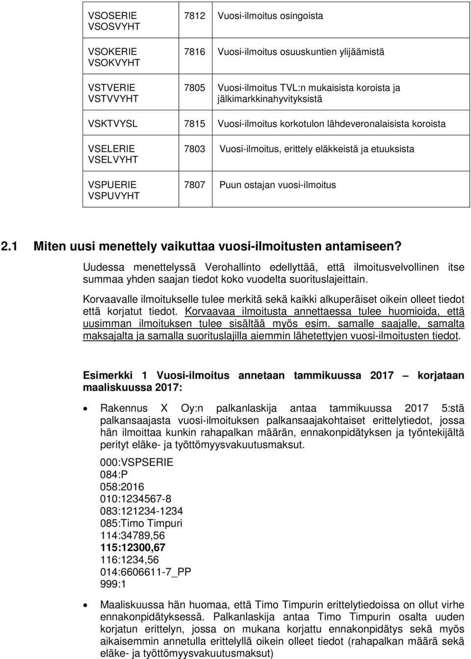 ostajan vuosi-ilmoitus 2.1 Miten uusi menettely vaikuttaa vuosi-ilmoitusten antamiseen?