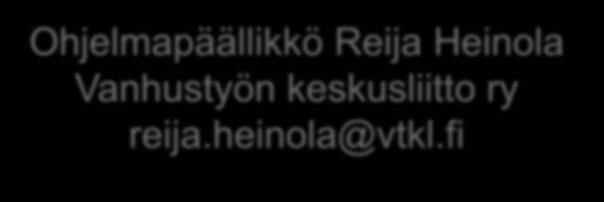 RAY:n Eloisa ikä ohjelma ikäihmisten hyvää arkea tukemassa Ikätyneiden asumisen kehittämisohjelma