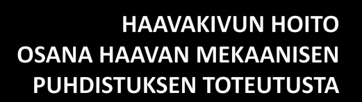 PowerPoint-esitys Liite 5 1(13) Dia 1 Joonas Niskala ja Kati Oinonen Sairaanhoitajaopiskelijat Pohjois- Karjalan ammattikorkeakoulu Dia 2 ALUKSI Tärkeä osa haavan paikallishoitoa on sen mekaaninen