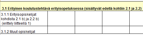 Ammatillinen peruskoulutus, päälomake 3.