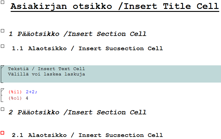 Funktion kuvaaja saadaan myös kirjoittamalla komentosoluun komento plot3d(funktio, [x,mistä,mihin], [y,mistä,mihin]) tällöin kuvaaja on omalla välilehdellä.