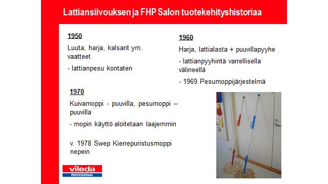 Kuva 3. Lattiansiivouksen tuotekehityshistoriaa 1 Kuva 4.