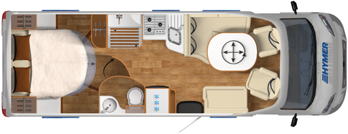 Mitat 779x235 Vuodepaikat 2 + 2 (SA) HYMER Tramp SL 708