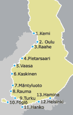 2. Meriveden pinnan vaihtelut Helsingin rannikkovesillä Meriveden pinnan tieto saadaan Kaivopuiston rannassa olevan mareografin avulla Interpoloimalla Hanko Helsinki Hamina mareografien avulla