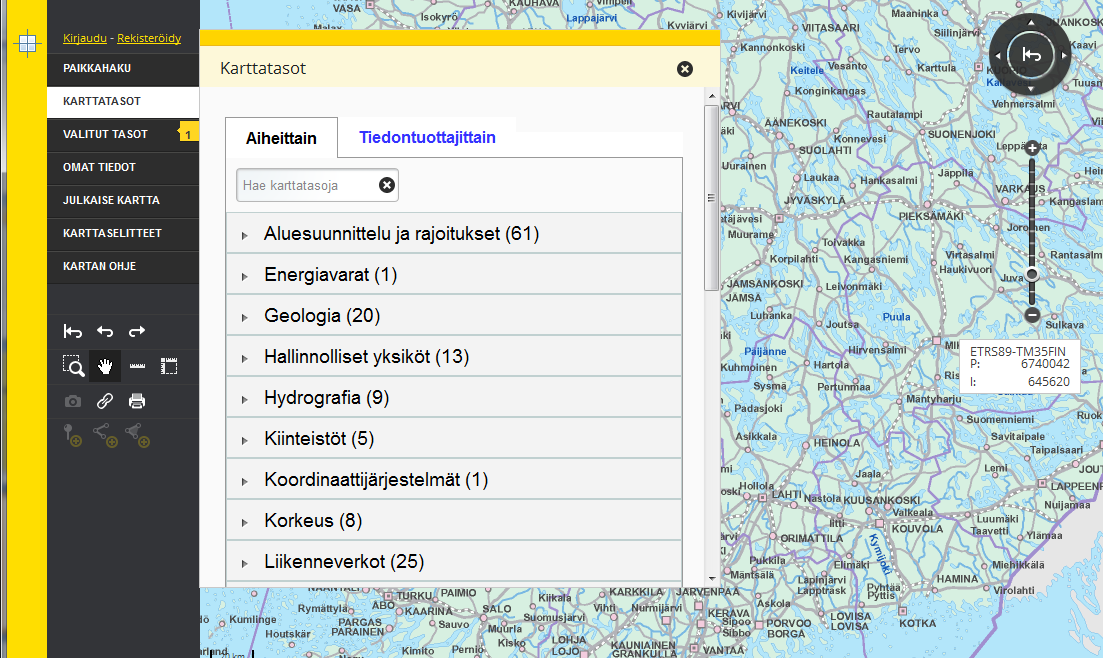 Asetus paikkatietoinfrastruktuurista, 4 (2009/725) Laki