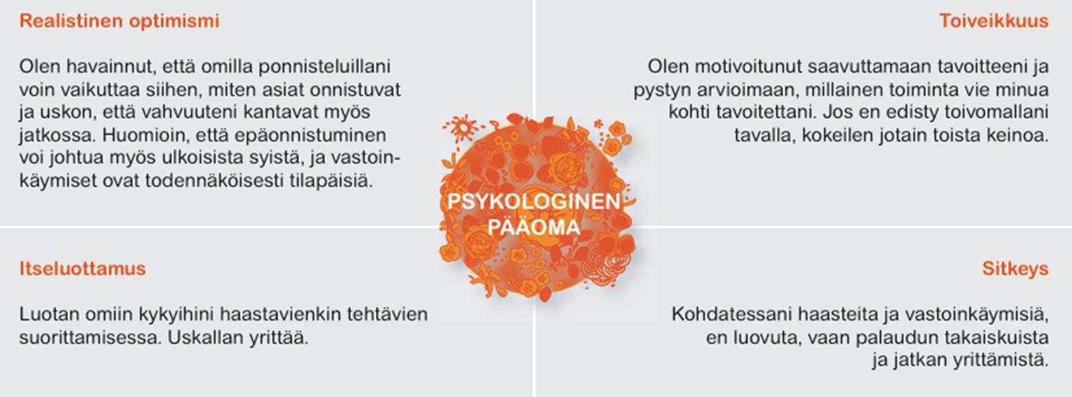 Psykologisen pääoman ulottuvuudet Manka, Larjovuori &