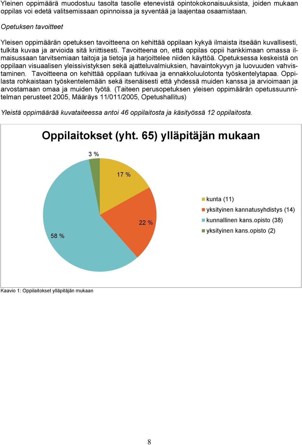 Tavoitteena on, että oppilas oppii hankkimaan omassa ilmaisussaan tarvitsemiaan taitoja ja tietoja ja harjoittelee niiden käyttöä.
