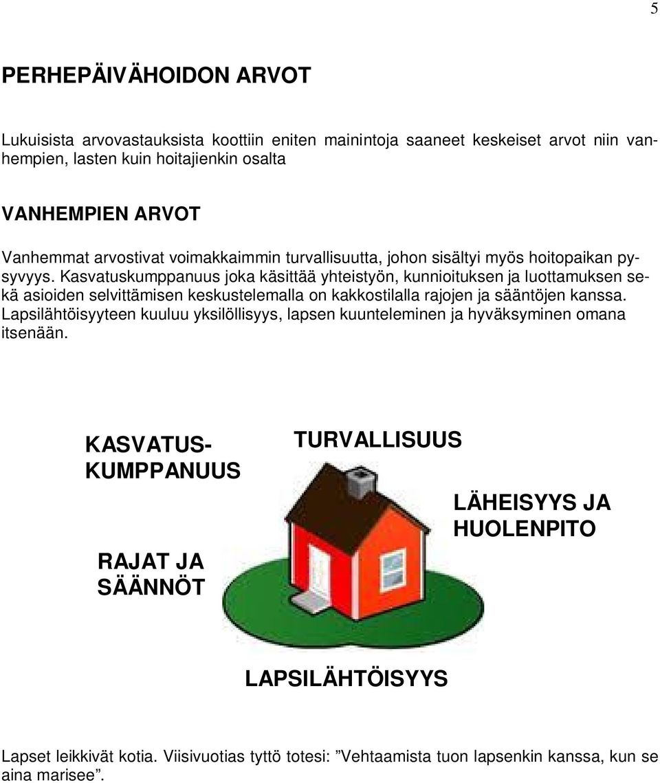 Kasvatuskumppanuus joka käsittää yhteistyön, kunnioituksen ja luottamuksen sekä asioiden selvittämisen keskustelemalla on kakkostilalla rajojen ja sääntöjen kanssa.