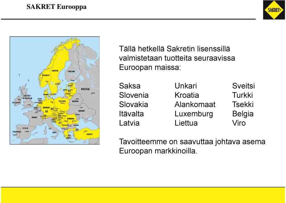 Kroatia Turkki Slovakia Alankomaat Tsekki Itävalta Luxemburg Belgia
