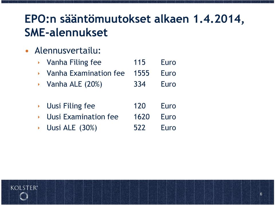 Euro Vanha Examination fee 1555 Euro Vanha ALE (20%) 334