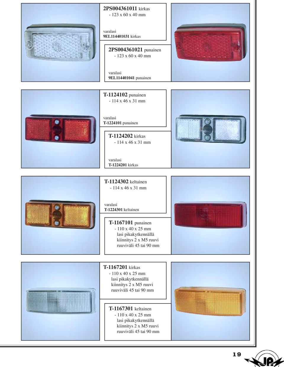 punainen - 110 x 40 x 25 mm lasi pikakytkennällä kiinnitys 2 x M5 ruuvi ruuviväli 45 tai 90 mm T-1167201 kirkas - 110 x 40 x 25 mm lasi pikakytkennällä