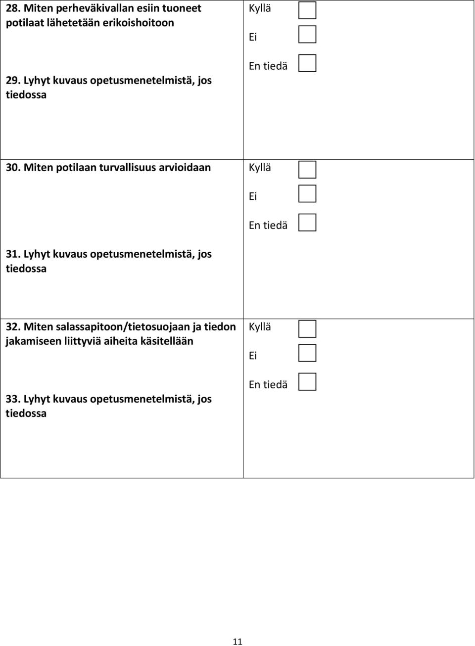 Miten potilaan turvallisuus arvioidaan 31.