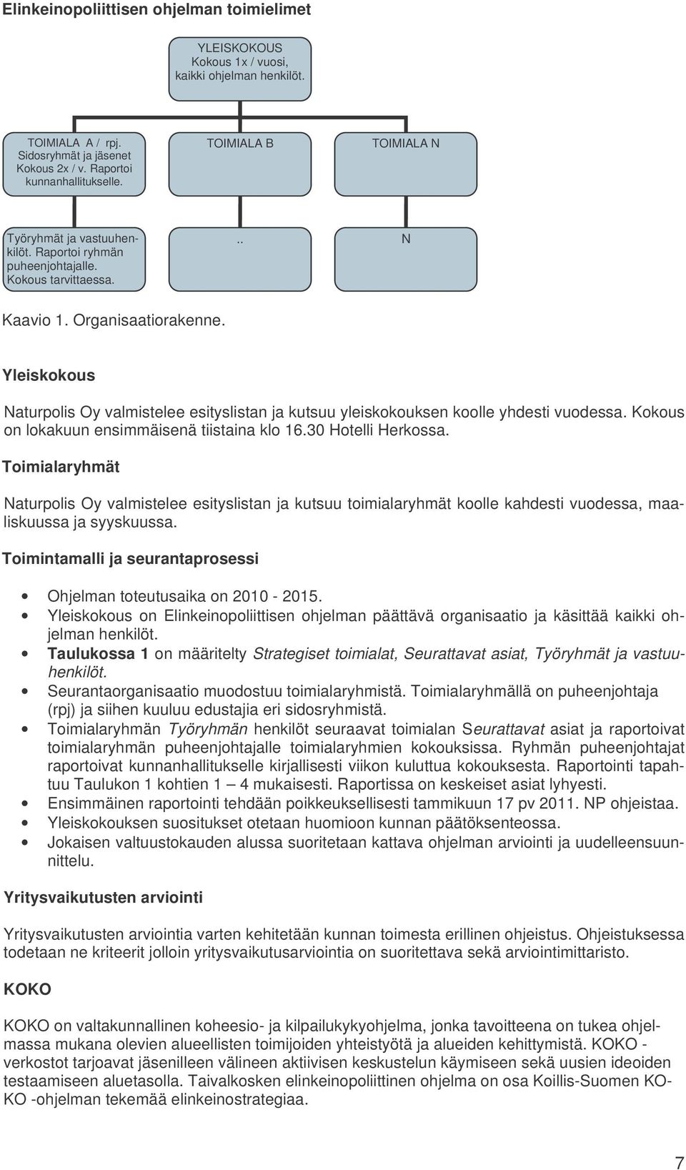 Yleiskokous Naturpolis Oy valmistelee esityslistan ja kutsuu yleiskokouksen koolle yhdesti vuodessa. Kokous on lokakuun ensimmäisenä tiistaina klo 16.30 Hotelli Herkossa.