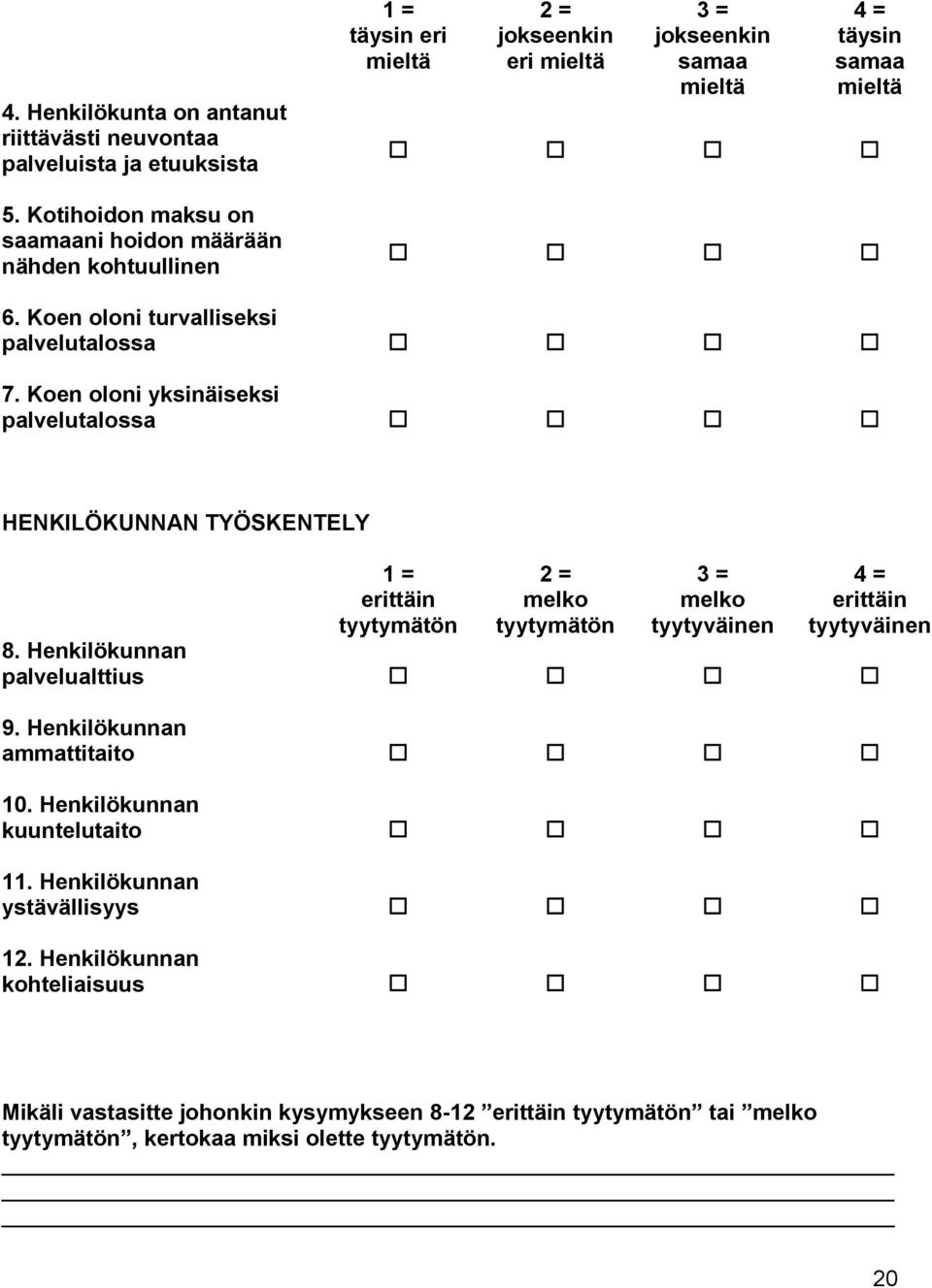 Koen oloni turvalliseksi palvelutalossa 7.