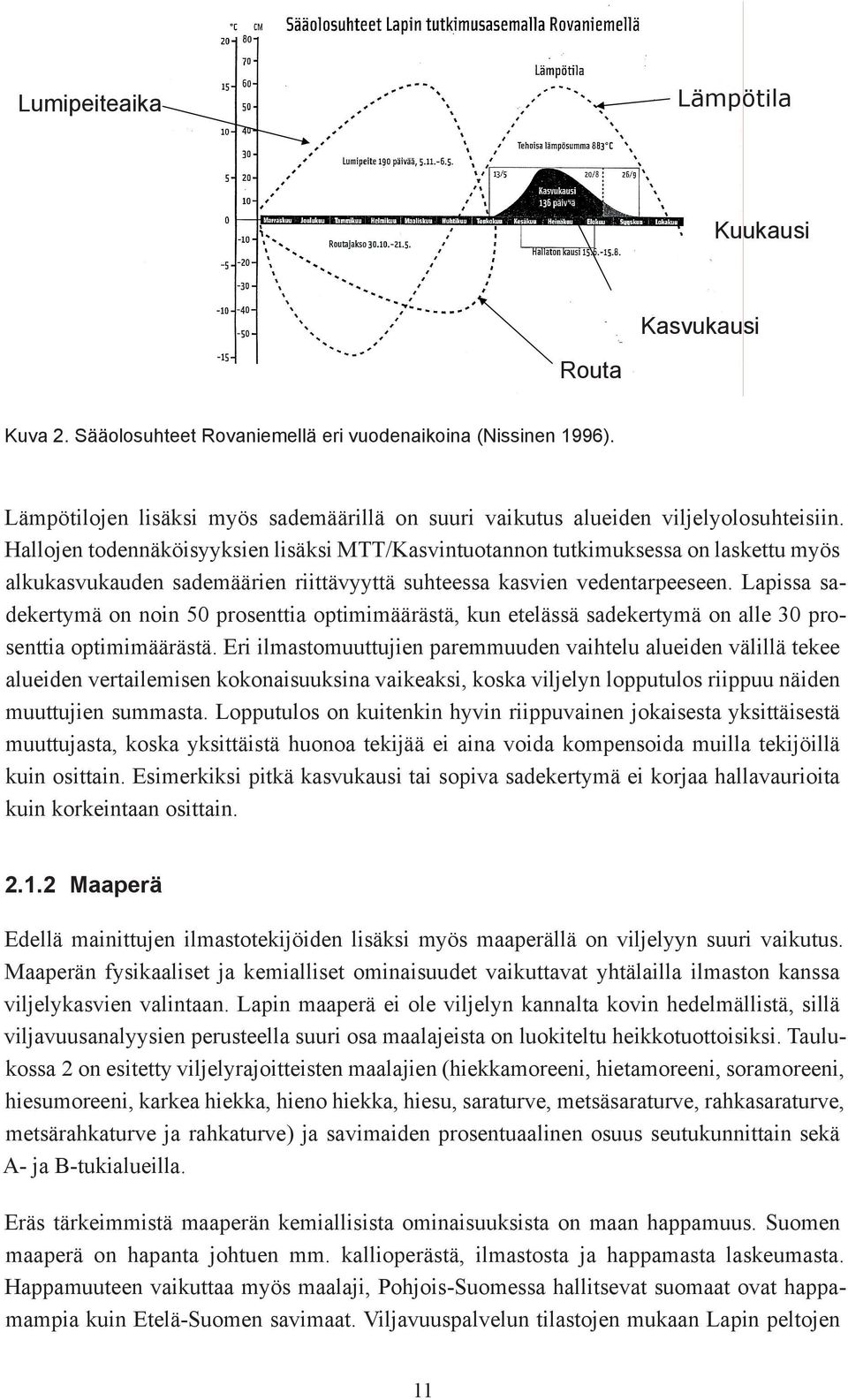Hallojen todennäköisyyksien lisäksi MTT/Kasvintuotannon tutkimuksessa on laskettu myös alkukasvukauden sademäärien riittävyyttä suhteessa kasvien vedentarpeeseen.
