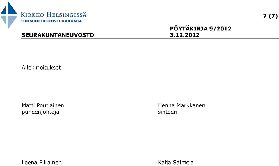 puheenjohtaja Henna