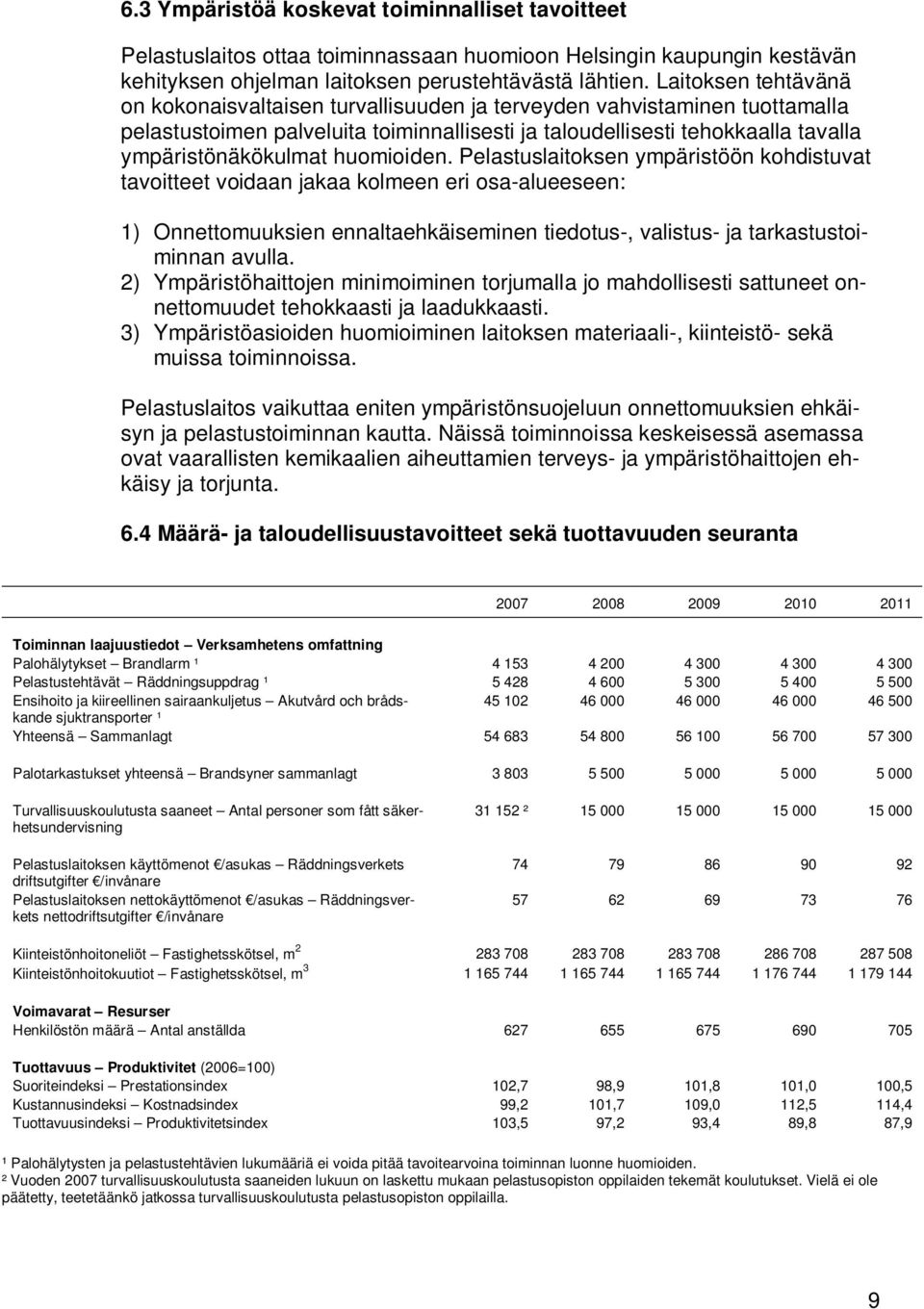 huomioiden. Pelastuslaitoksen ympäristöön kohdistuvat tavoitteet voidaan jakaa kolmeen eri osa-alueeseen: 1) Onnettomuuksien ennaltaehkäiseminen tiedotus-, valistus- ja tarkastustoiminnan avulla.
