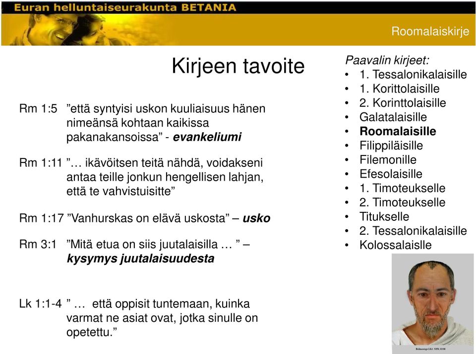 juutalaisuudesta Paavalin kirjeet: 1. Tessalonikalaisille 1. Korittolaisille 2.