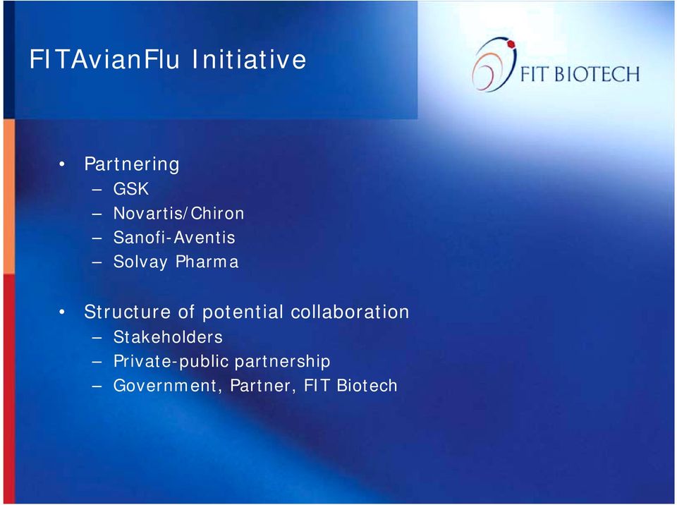 Structure of potential collaboration