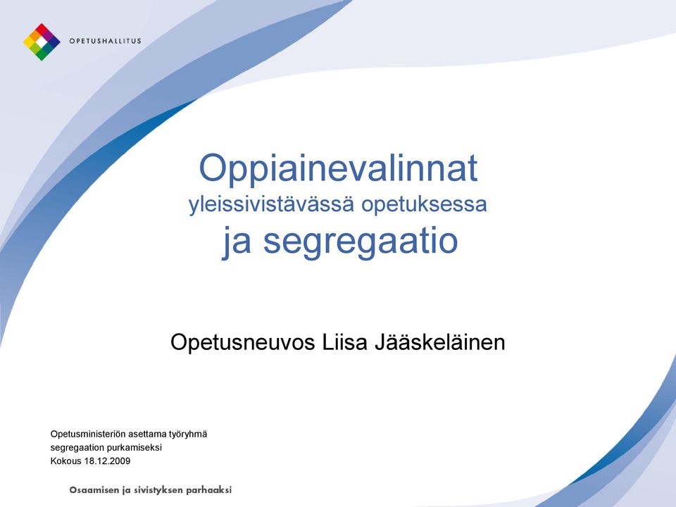 Liisa Jääskeläinen Opetusministeriön