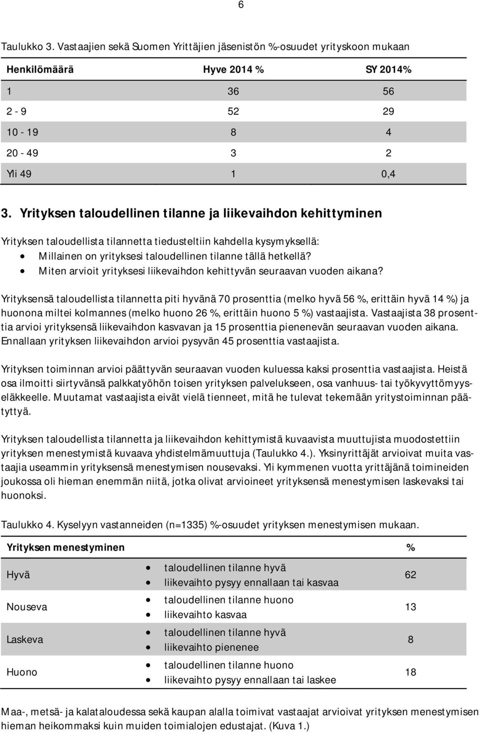 Miten arvioit yrityksesi liikevaihdon kehittyvän seuraavan vuoden aikana?