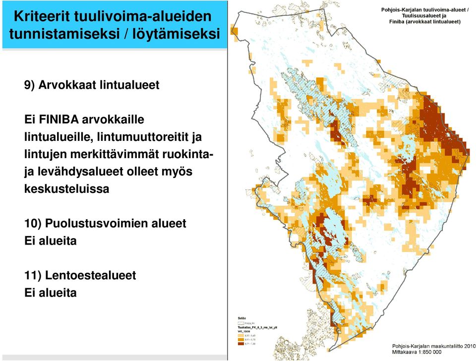 lintumuuttoreitit ja lintujen merkittävimmät ruokintaja levähdysalueet