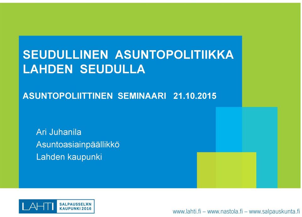 SEMINAARI 21.10.