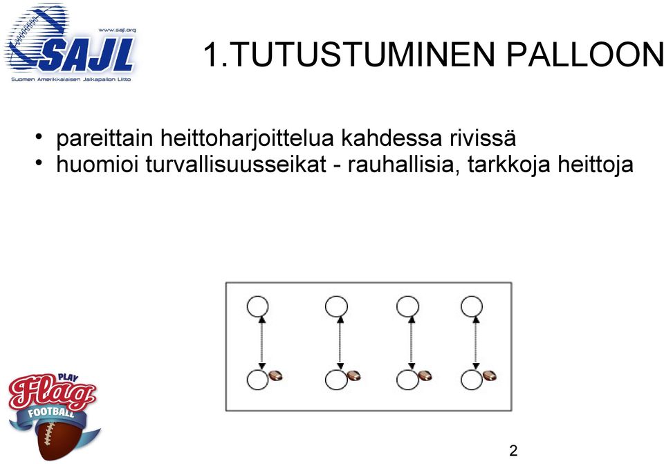 kahdessa rivissä huomioi