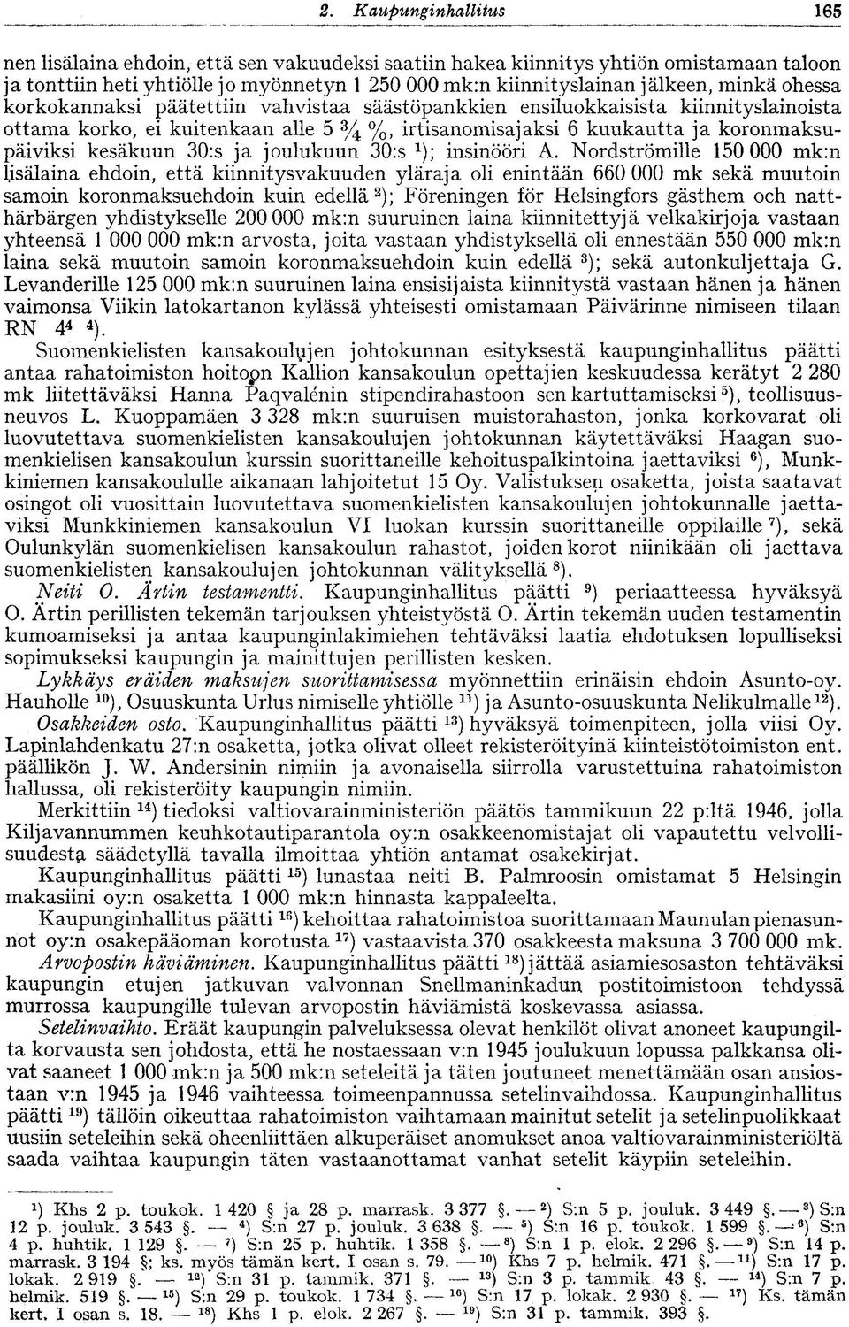 30:s ja joulukuun 30:s insinööri A.