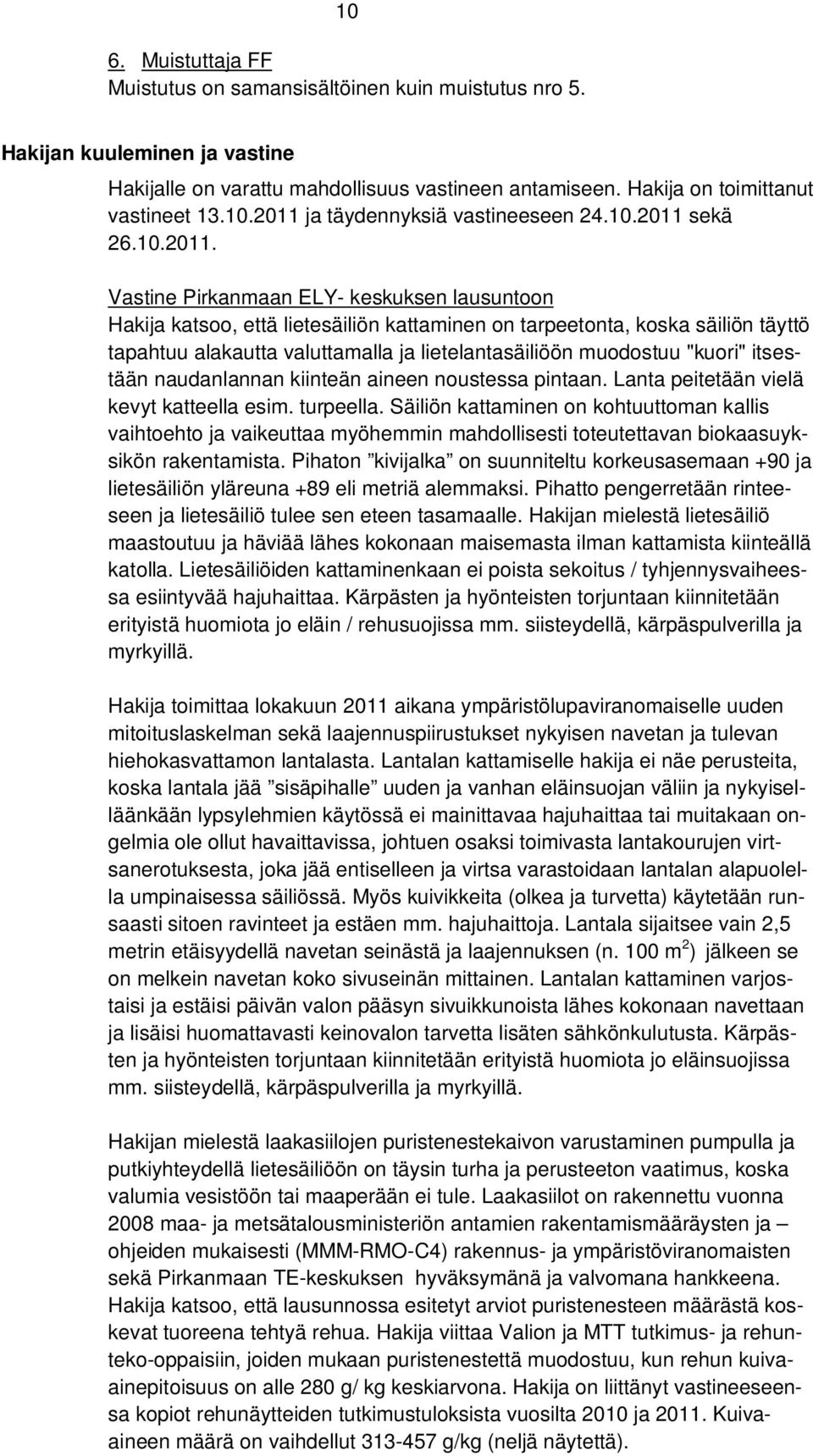 sekä 26.10.2011.