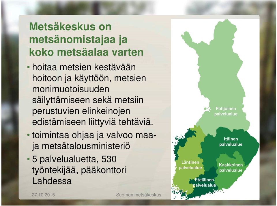 elinkeinojen edistämiseen liittyviä tehtäviä.