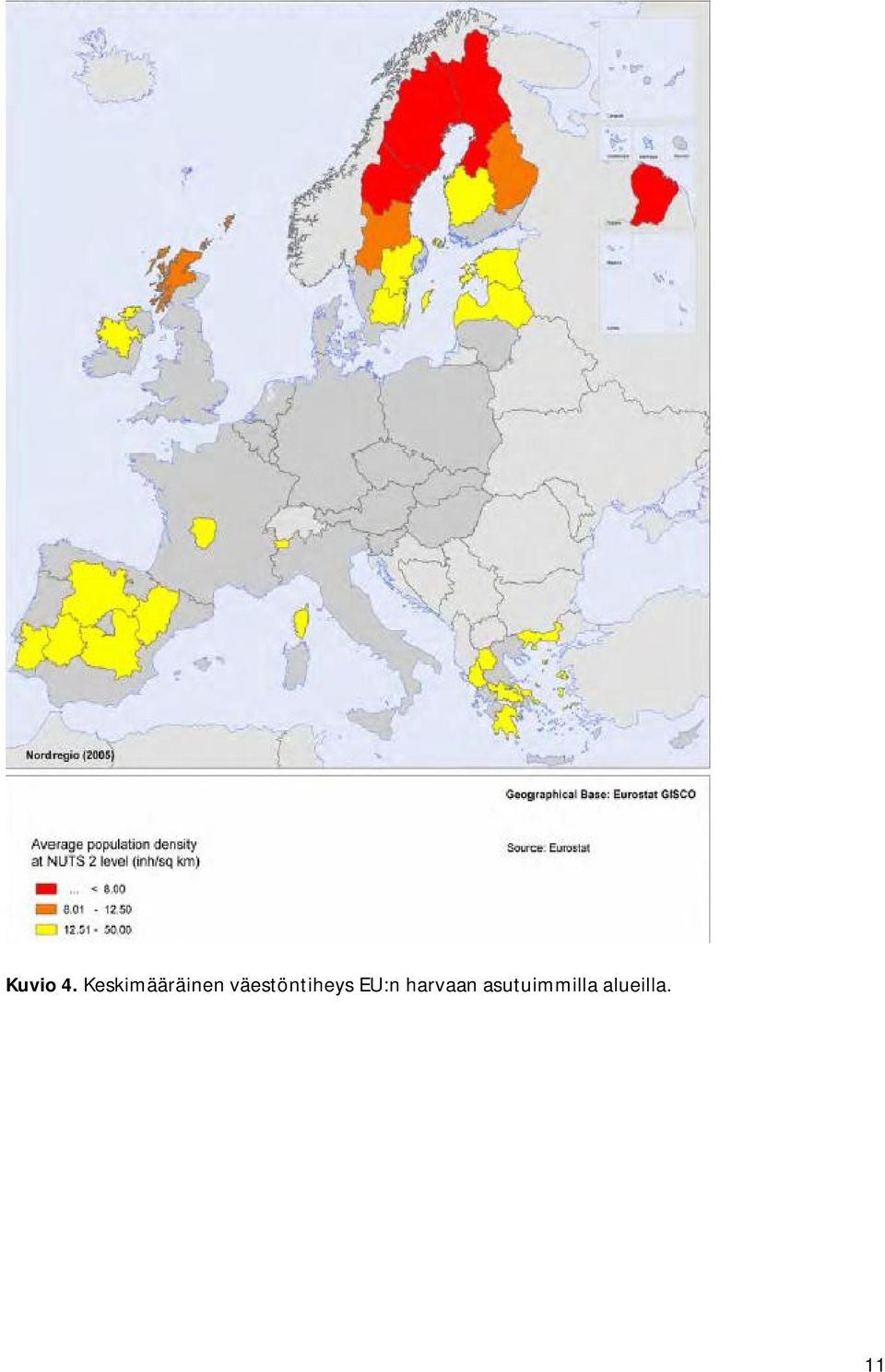 väestöntiheys EU:n