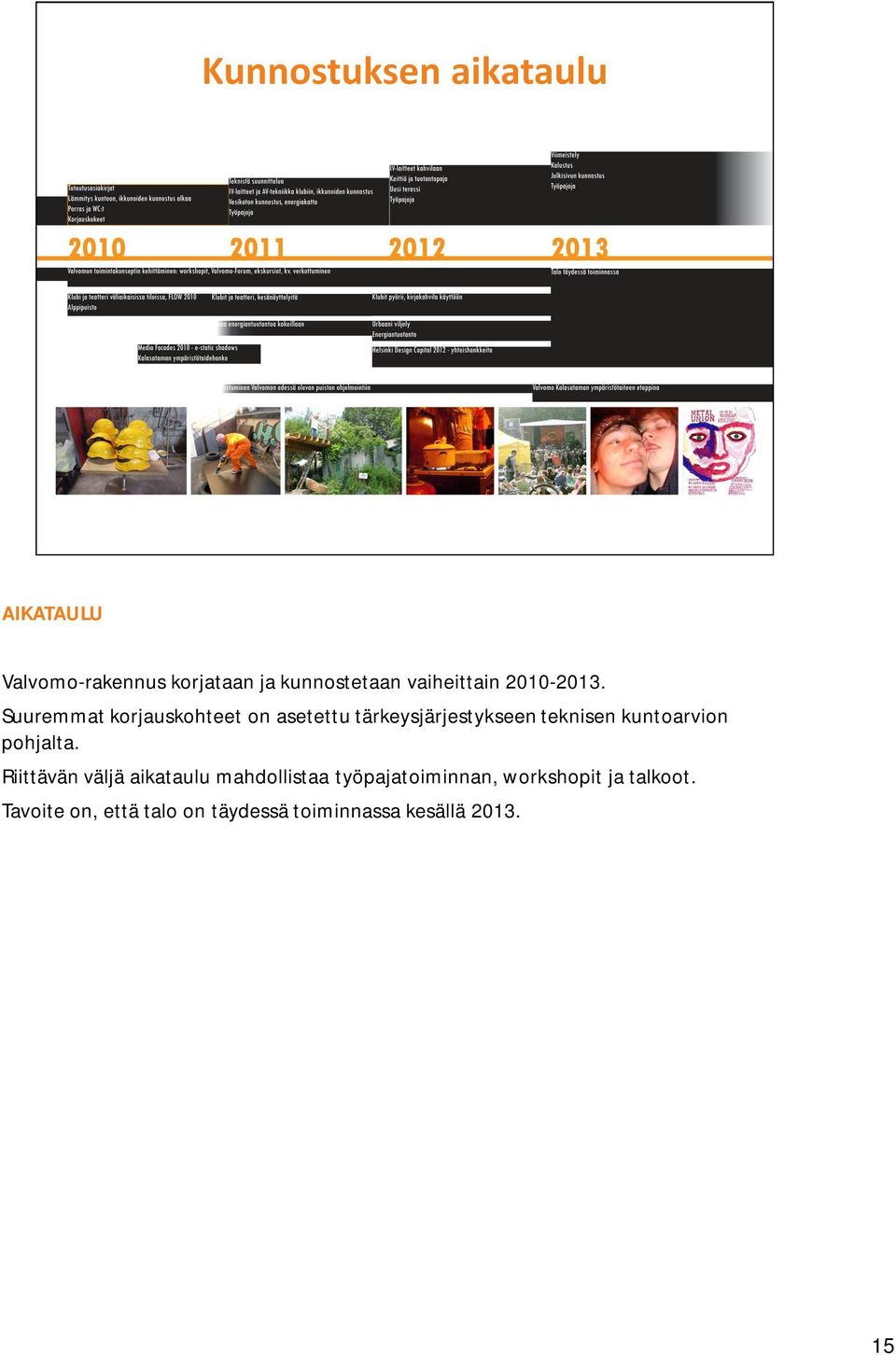 kuntoarvion pohjalta.