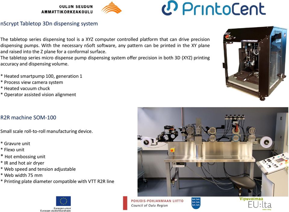 The tabletop series micro dispense pump dispensing system offer precision in both 3D (XYZ) printing accuracy and dispensing volume.