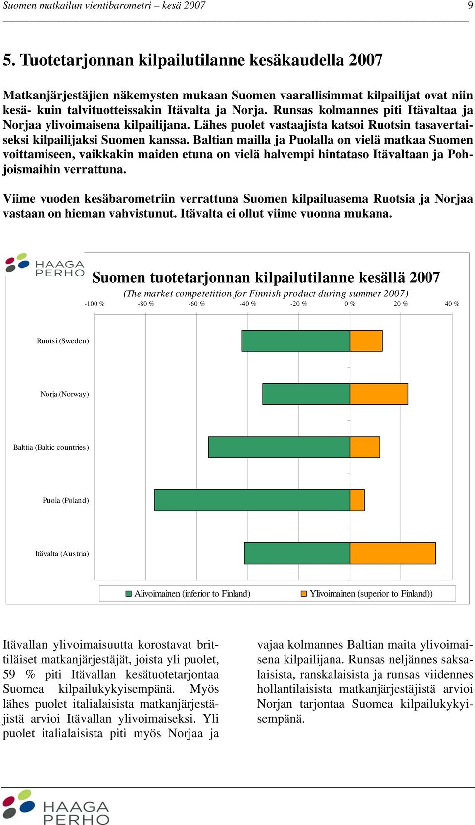 Baltian mailla ja Puolalla on vielä matkaa Suomen voittamiseen, vaikkakin maiden etuna on vielä halvempi hintataso Itävaltaan ja Pohjoismaihin verrattuna.