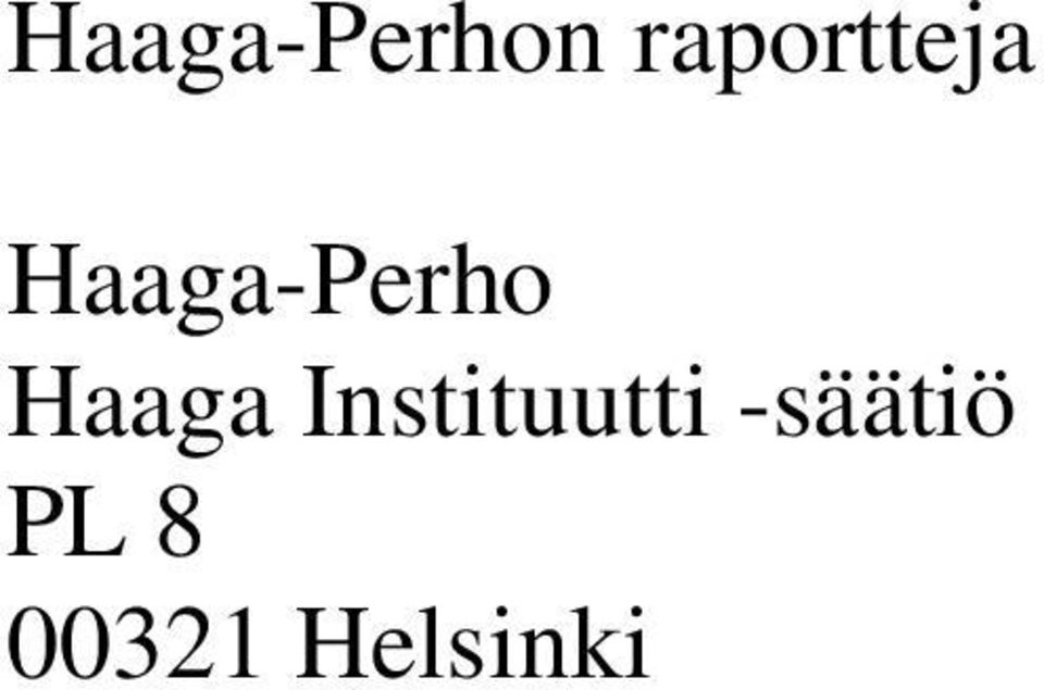 Haaga-Perho Haaga