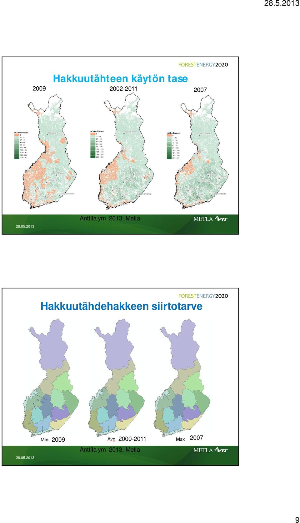 2013, Metla Hakkuutähdehakkeen