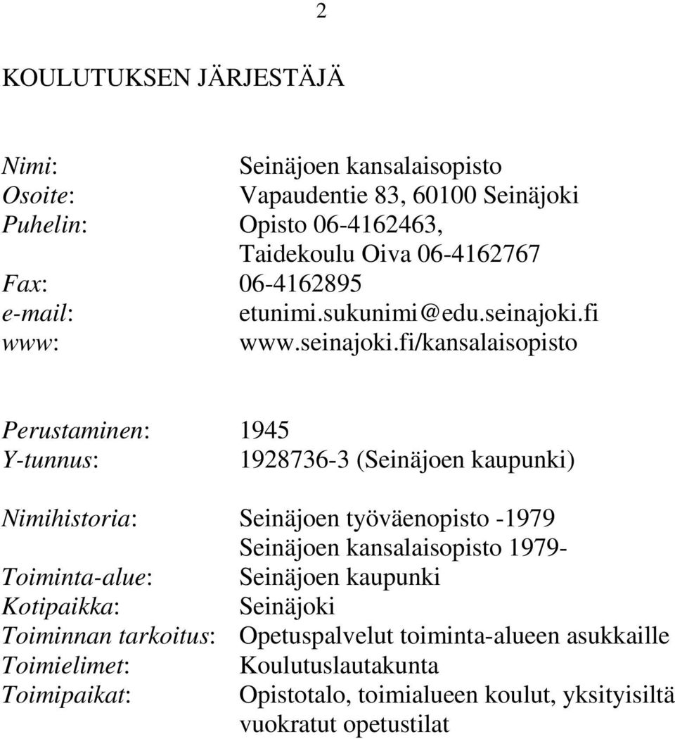 fi www: www.seinajoki.
