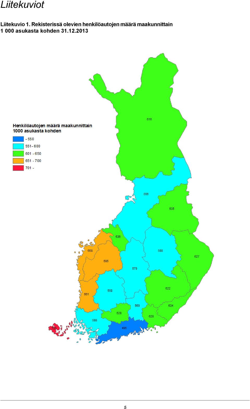 henkilöautojen määrä