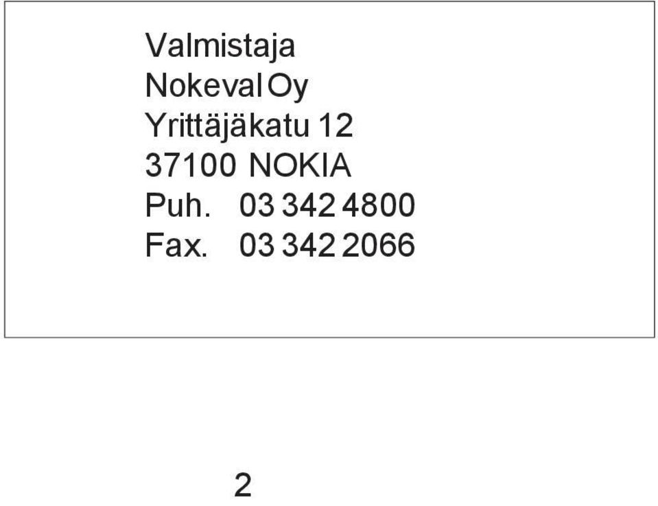 3700 NOKIA Puh.