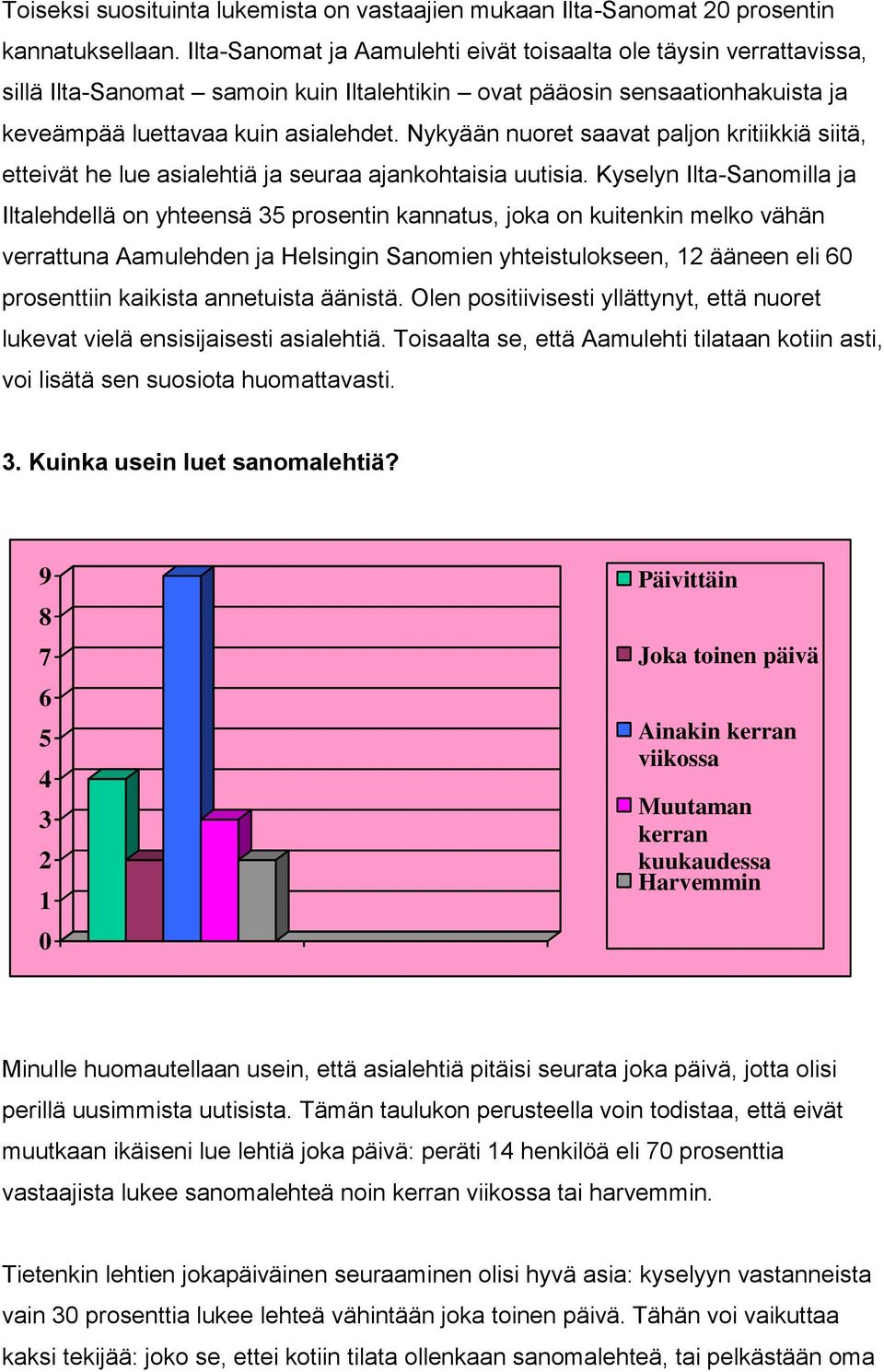 Nykyään nuoret saavat paljon kritiikkiä siitä, etteivät he lue asialehtiä ja seuraa ajankohtaisia uutisia.