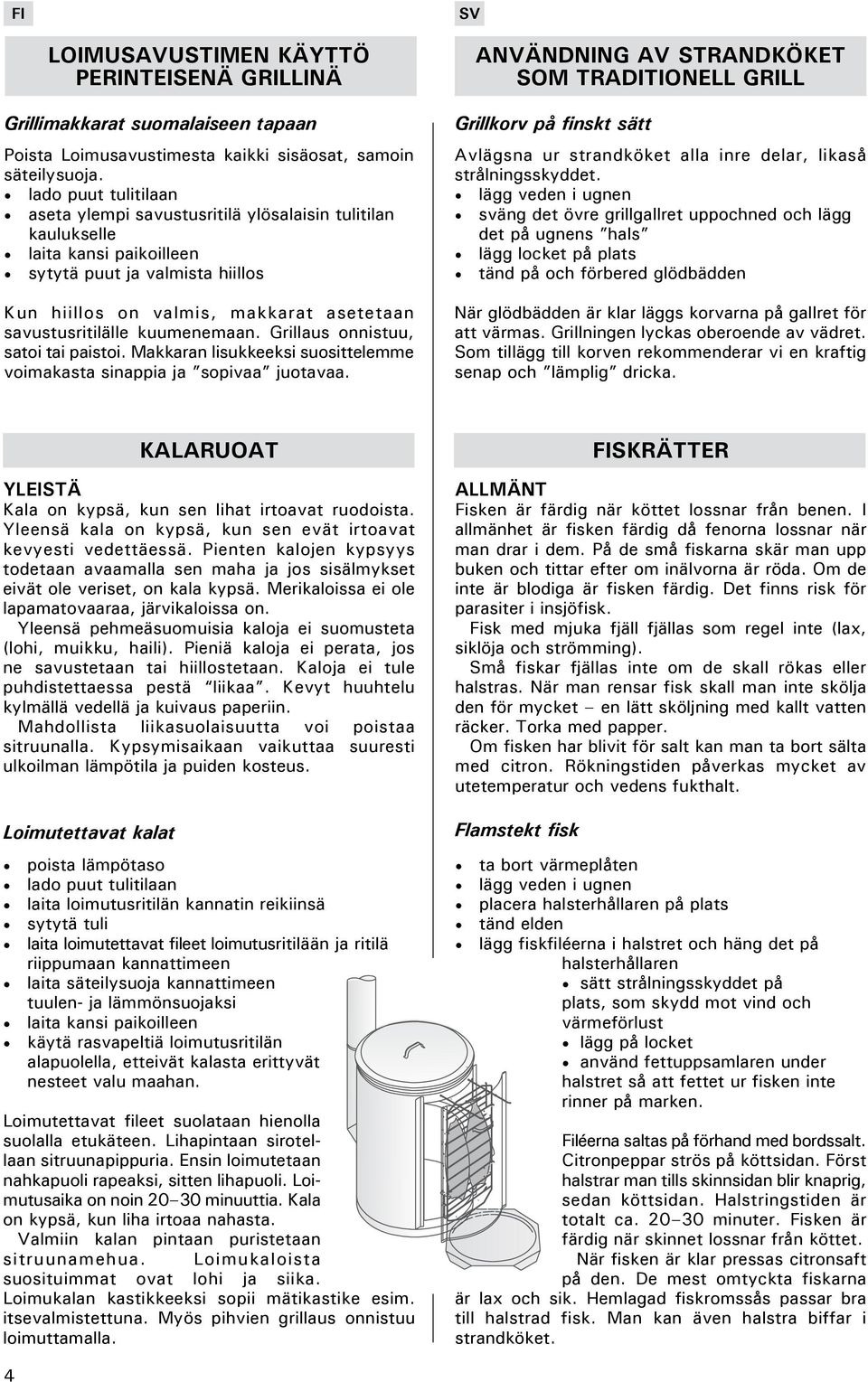 kuumenemaan. Grillaus onnistuu, satoi tai paistoi. Makkaran lisukkeeksi suosittelemme voimakasta sinappia ja sopivaa juotavaa.