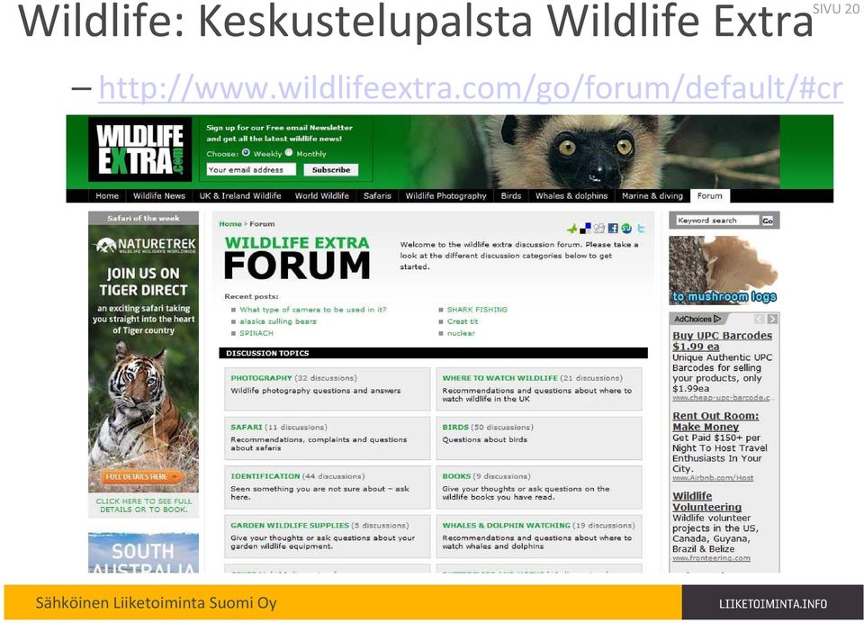 Wildlife Extra SIVU 20