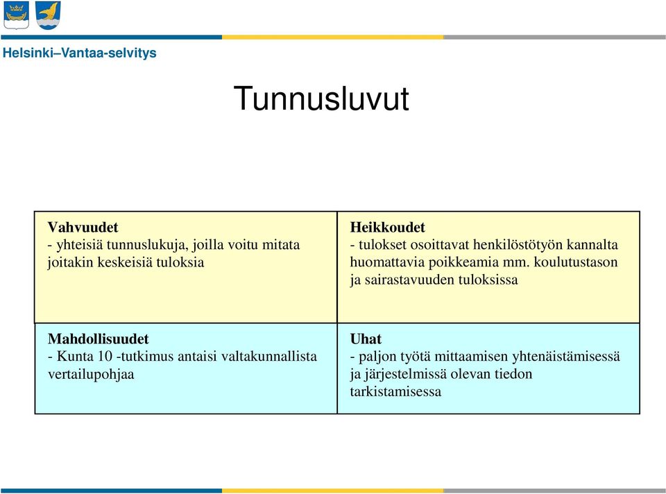 koulutustason ja sairastavuuden tuloksissa - Kunta 10 -tutkimus antaisi valtakunnallista