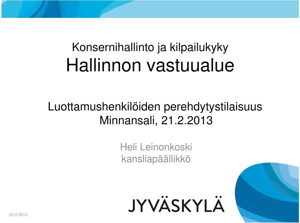 Luottamushenkilöiden