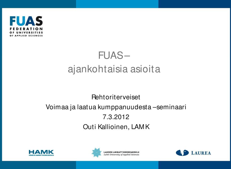 laatua kumppanuudesta