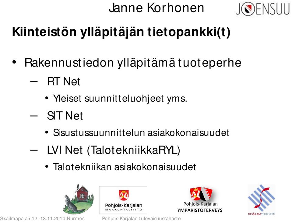suunnitteluohjeet yms.
