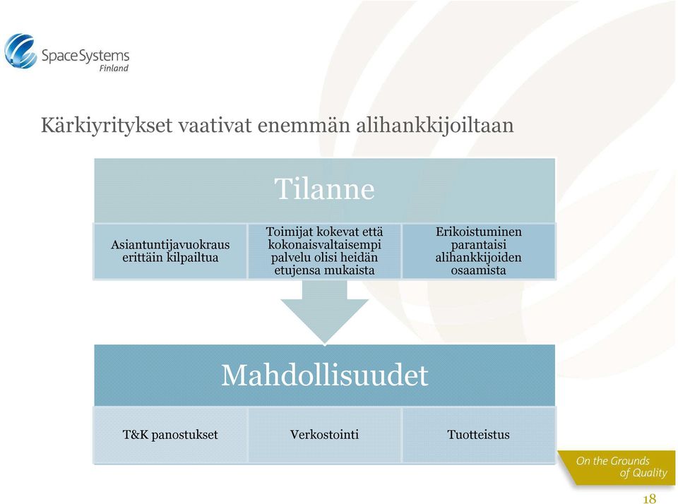 kokonaisvaltaisempi palvelu olisi heidän etujensa mukaista