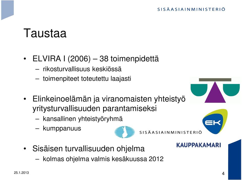 yhteistyö yritysturvallisuuden parantamiseksi kansallinen yhteistyöryhmä